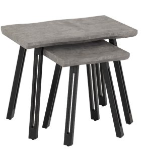 Quebec Wave Edge Nest of Tables